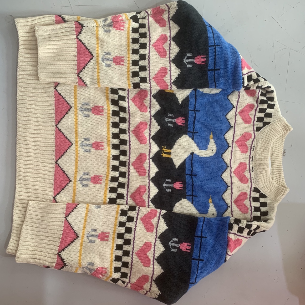Lady cartoon sweater
