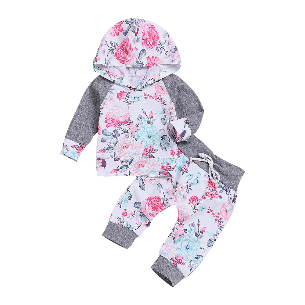 Hooded T-shirt + pants two-piece children's wear