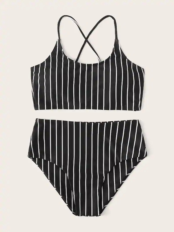 Title 3, Bikini split per donna dal design moderno, valo...