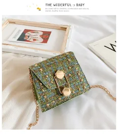 Woolen crossbody bag - Green - View 1