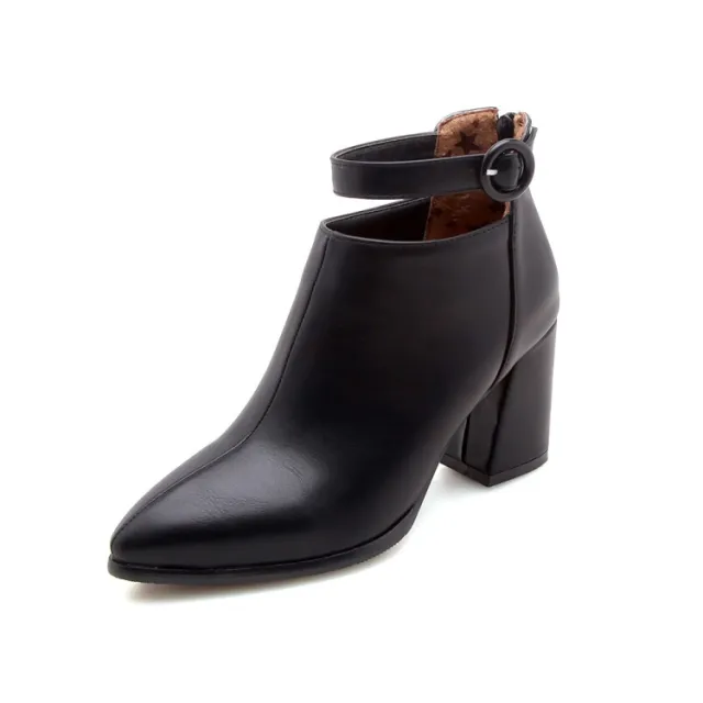 Fashion belt buckle high heels Black - Shop at LoveMi