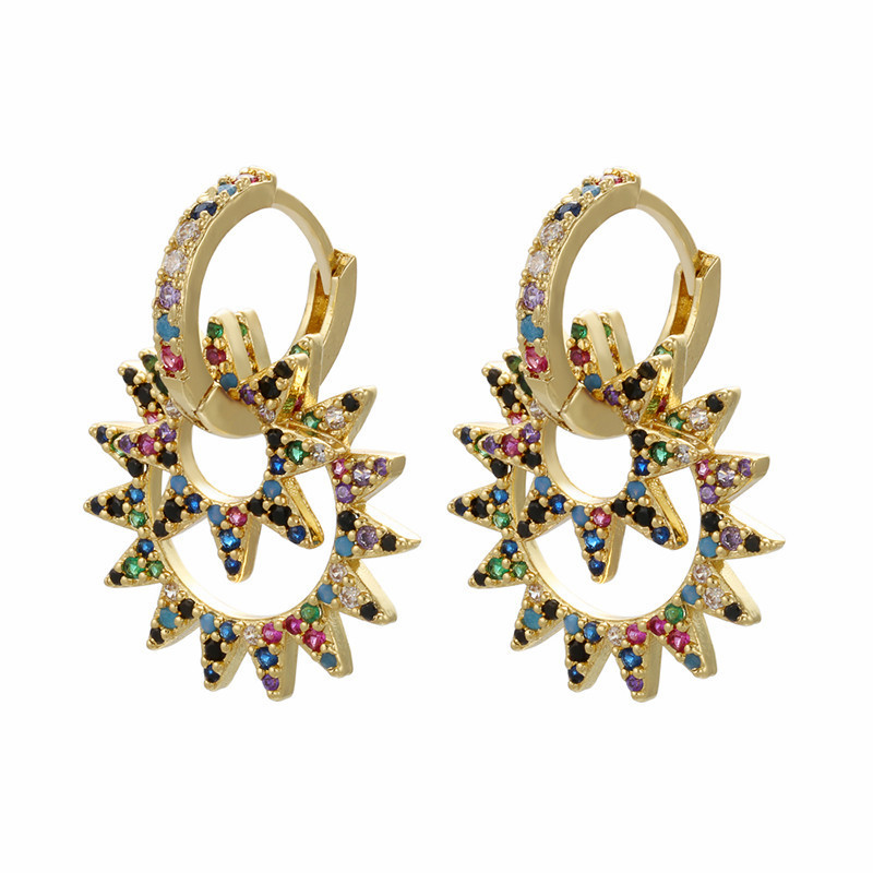 Hedgehog explosion earrings