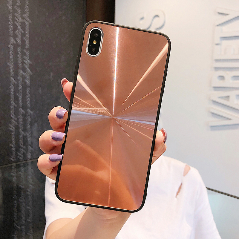 Mirror phone case with CD pattern