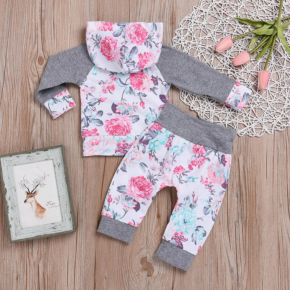 Hooded T-shirt + pants two-piece children's wear