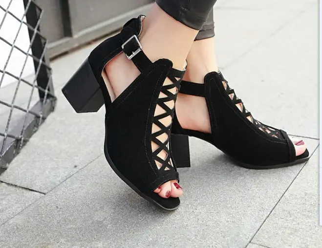 New fish mouth sandals plus size women's shoes