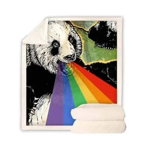 Panda Series Flannel Blanket