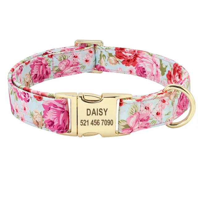 Dog collar lettering Pink - Shop at LoveMi