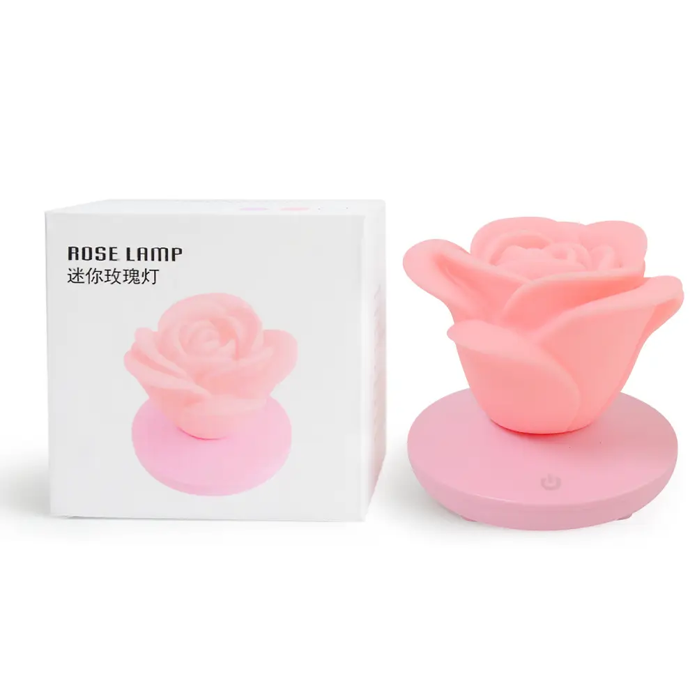 4 Colors Romantic Rose-shape Three Lighting Level