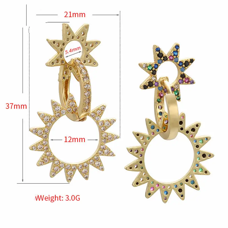 Hedgehog explosion earrings
