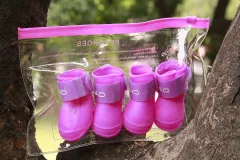 Pet dog shoes - Purple - View 1