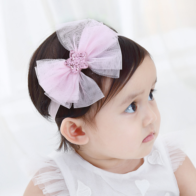 Star bow baby headband