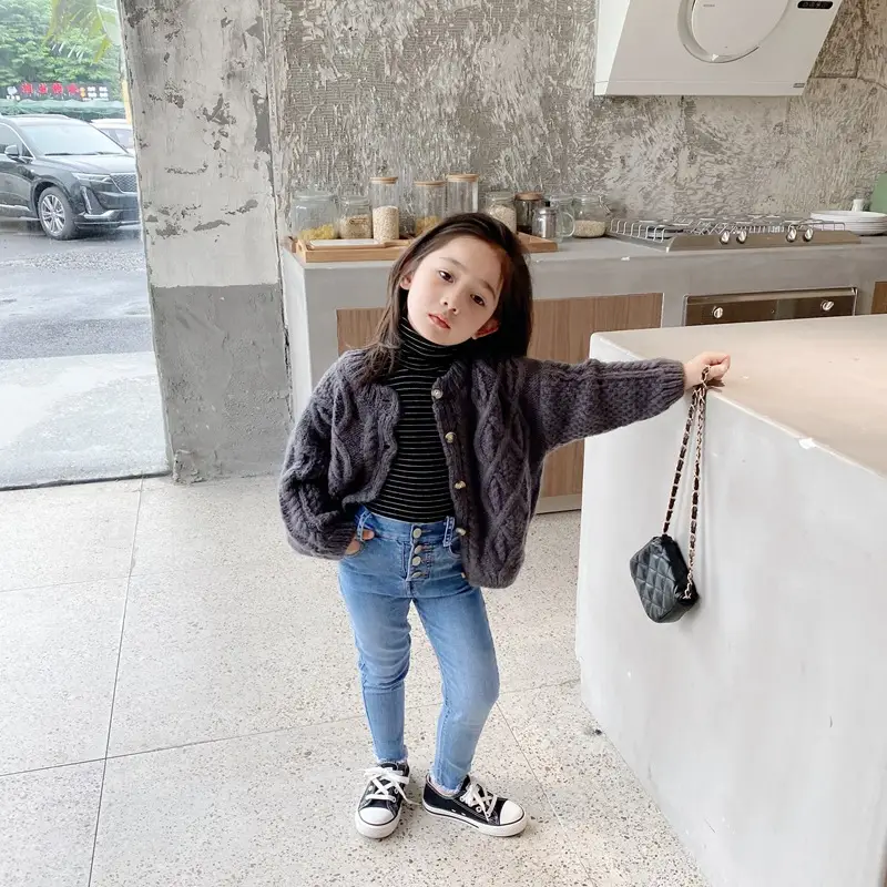 Korean cardigan boys and girls' foreign style jacket