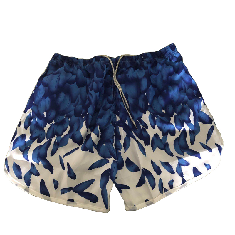 Blue feather short