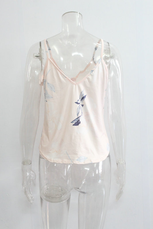 Milk silk print camisole