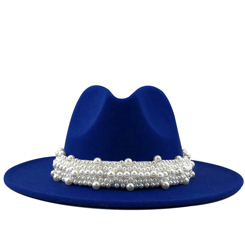 Women's pearl top hat Blue - Shop at LoveMi