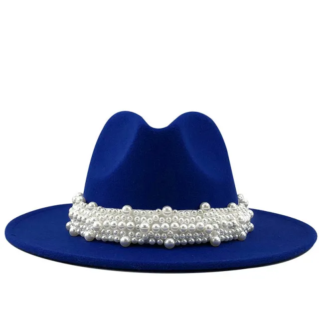 Women's pearl top hat Blue - Shop at LoveMi