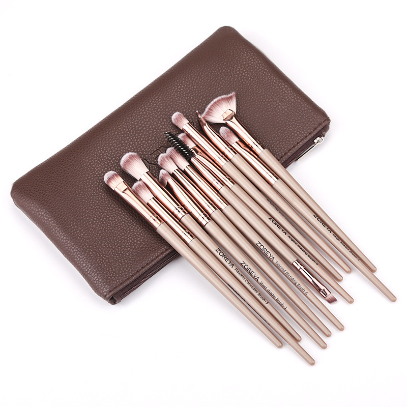ZOREYA Soft Hair Makeup Brush Champagne - Shop at LoveMi