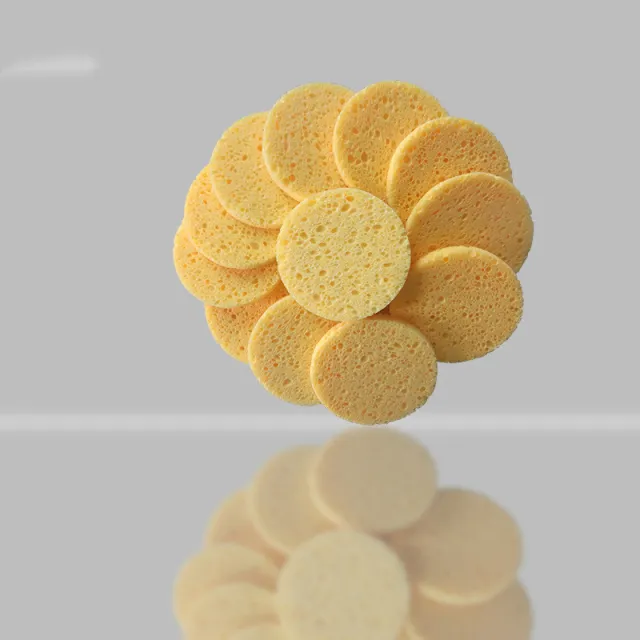 Wood pulp cotton wash bath Yellow - Shop at LoveMi