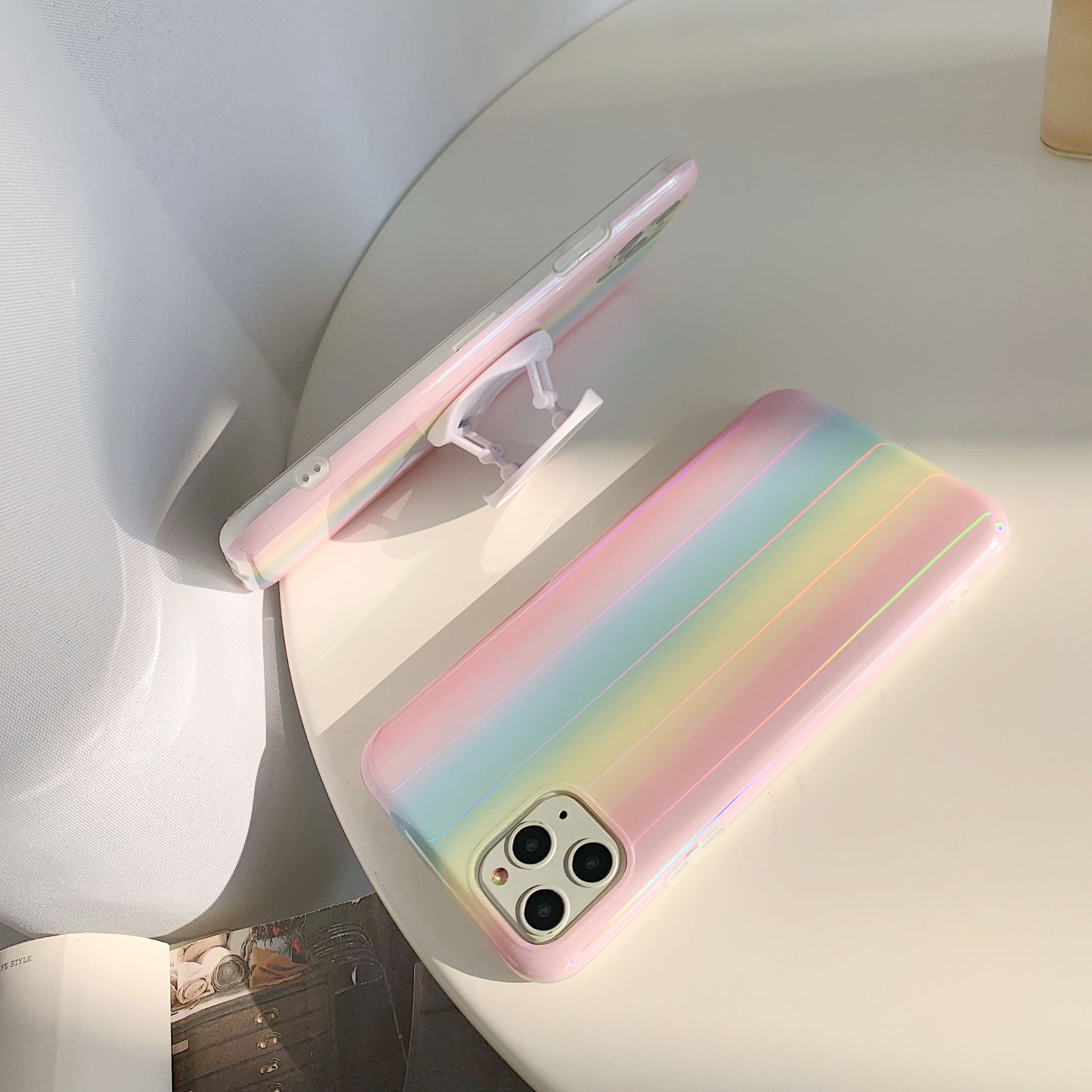Rainbow Laser Phone Case Custom Logo - Image 3