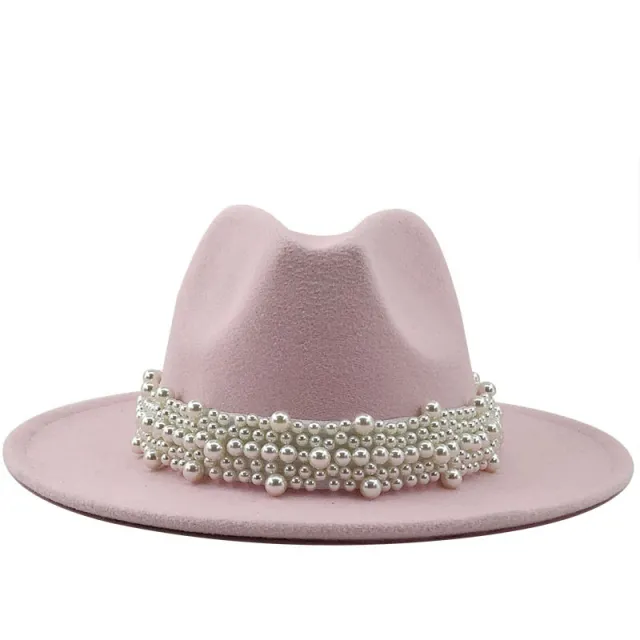 Women's pearl top hat Pink - Shop at LoveMi