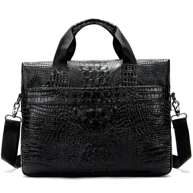 Cowhide computer bag Black - Shop at LoveMi