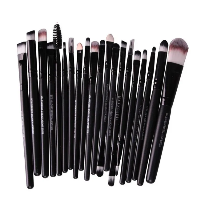 MAANGE 20 eye makeup brushes Black - Shop at LoveMi