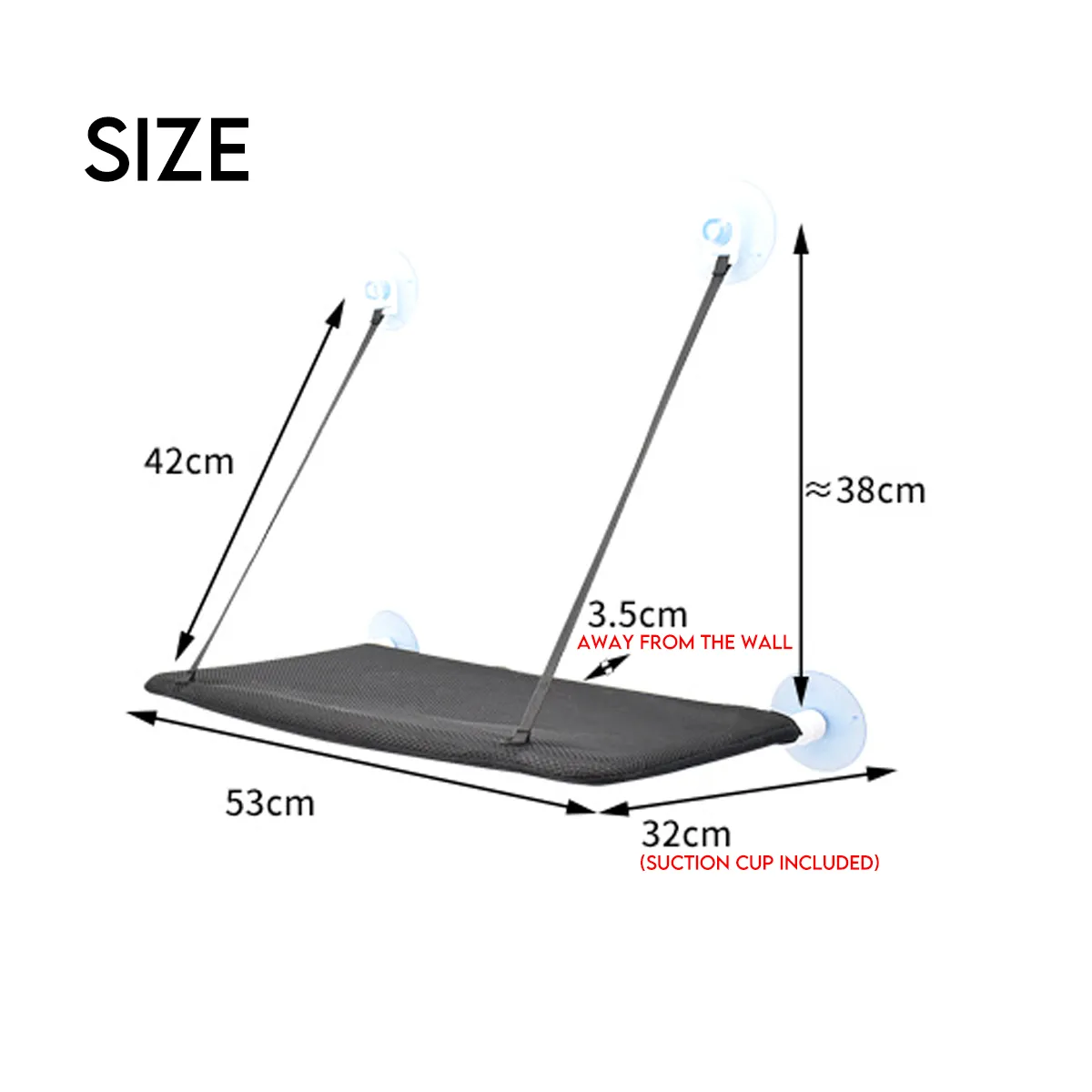Suction cup pet hanging bed – image 3