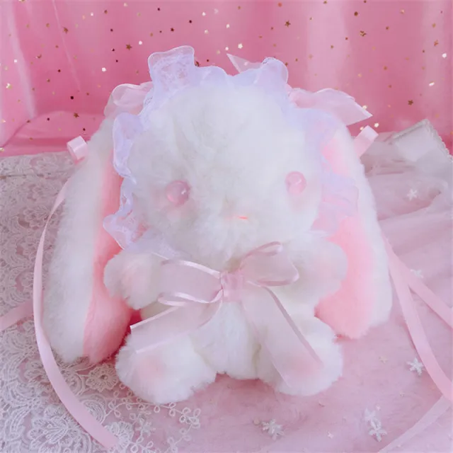 Cute plush crossbody bag Pink - Shop at LoveMi