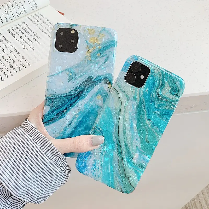 Compatible with Apple, Marble Shell Pattern Soft