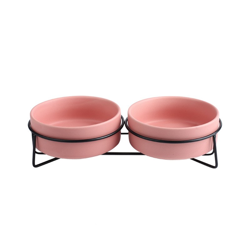 Pink double bowl