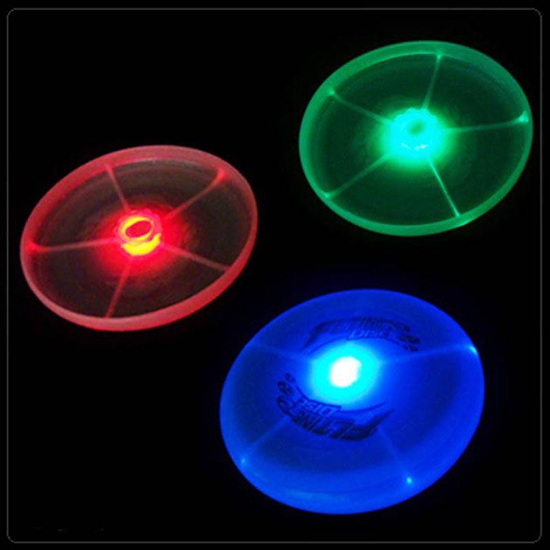 Colorful color changing luminous ufo flying saucer
