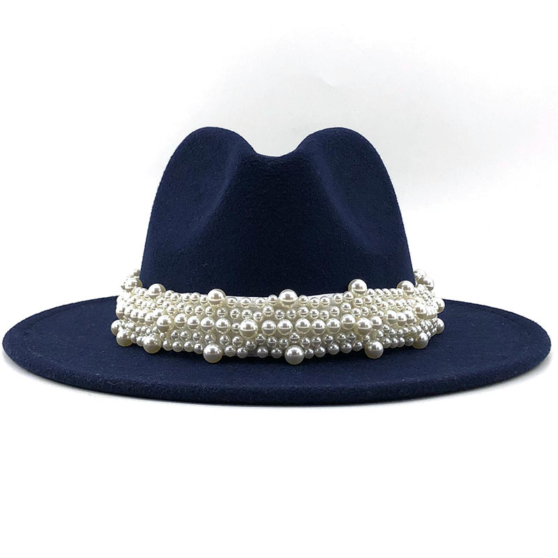 Women's pearl top hat Navy - Shop at LoveMi