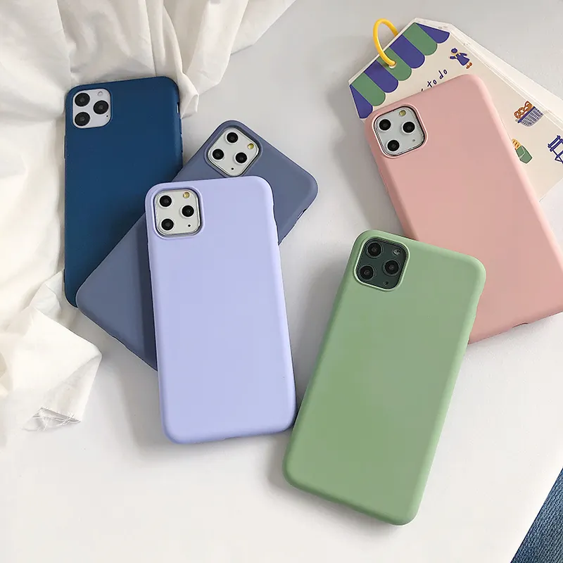 Compatible With, Solid-color Liquid Silica Gel Case
