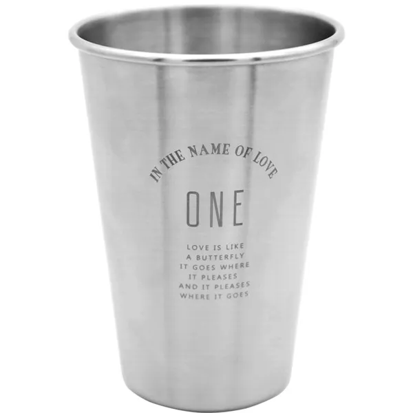Stainless steel water cup - Silver