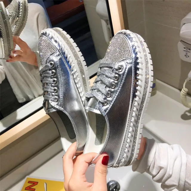 All match sneakers Silver - Shop at LoveMi