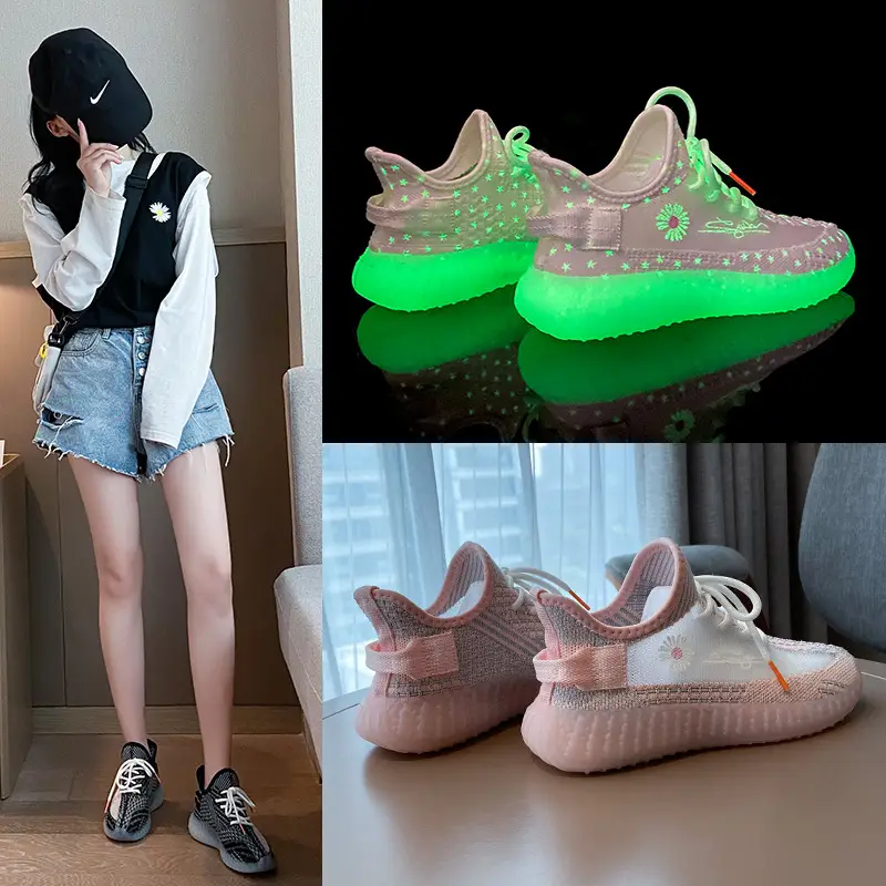 Luminous Daisy fly weave coconut shoes