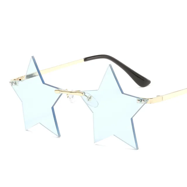 Personalized pentagram glasses Blue - Shop at LoveMi