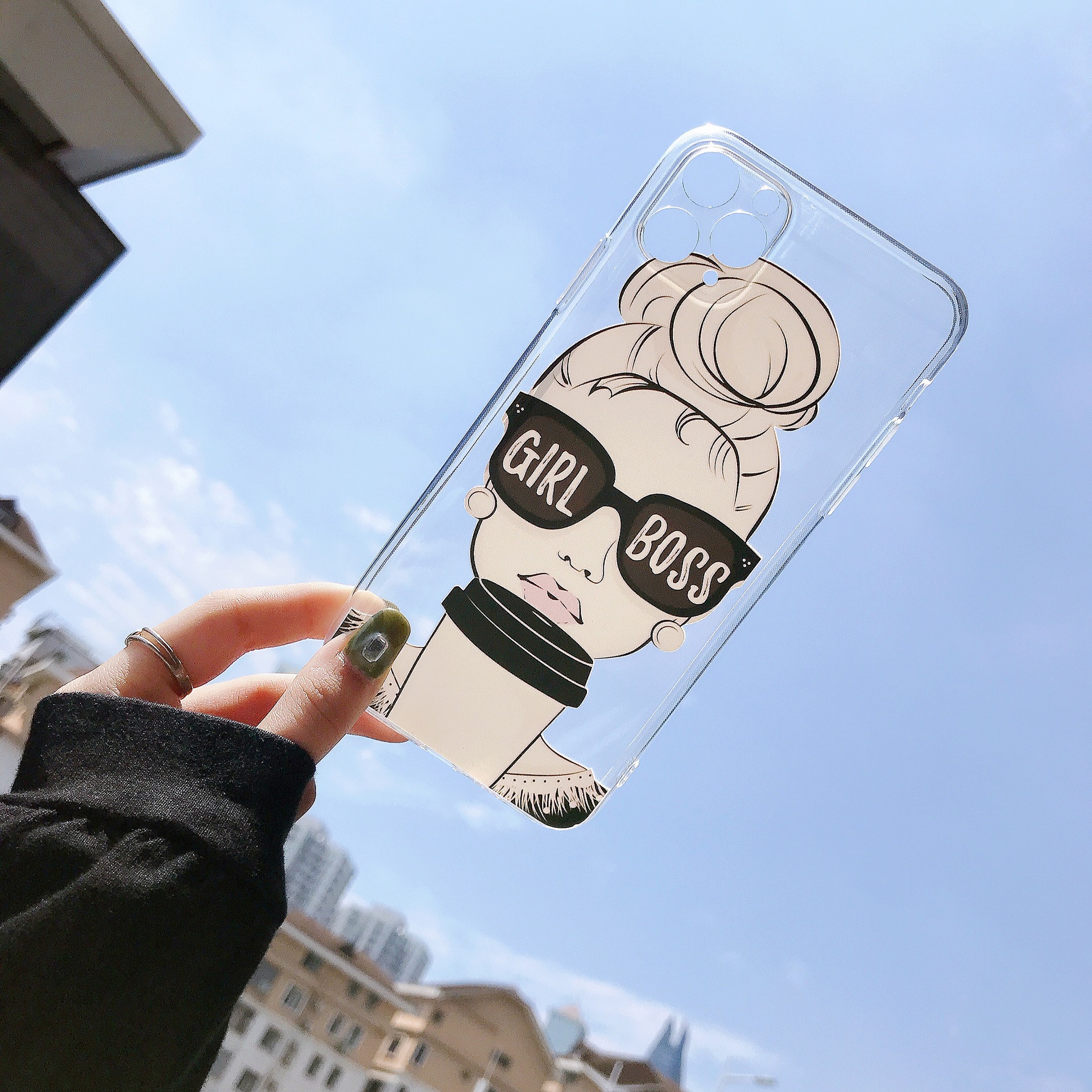 Cool girl transparent soft shell - Image 3
