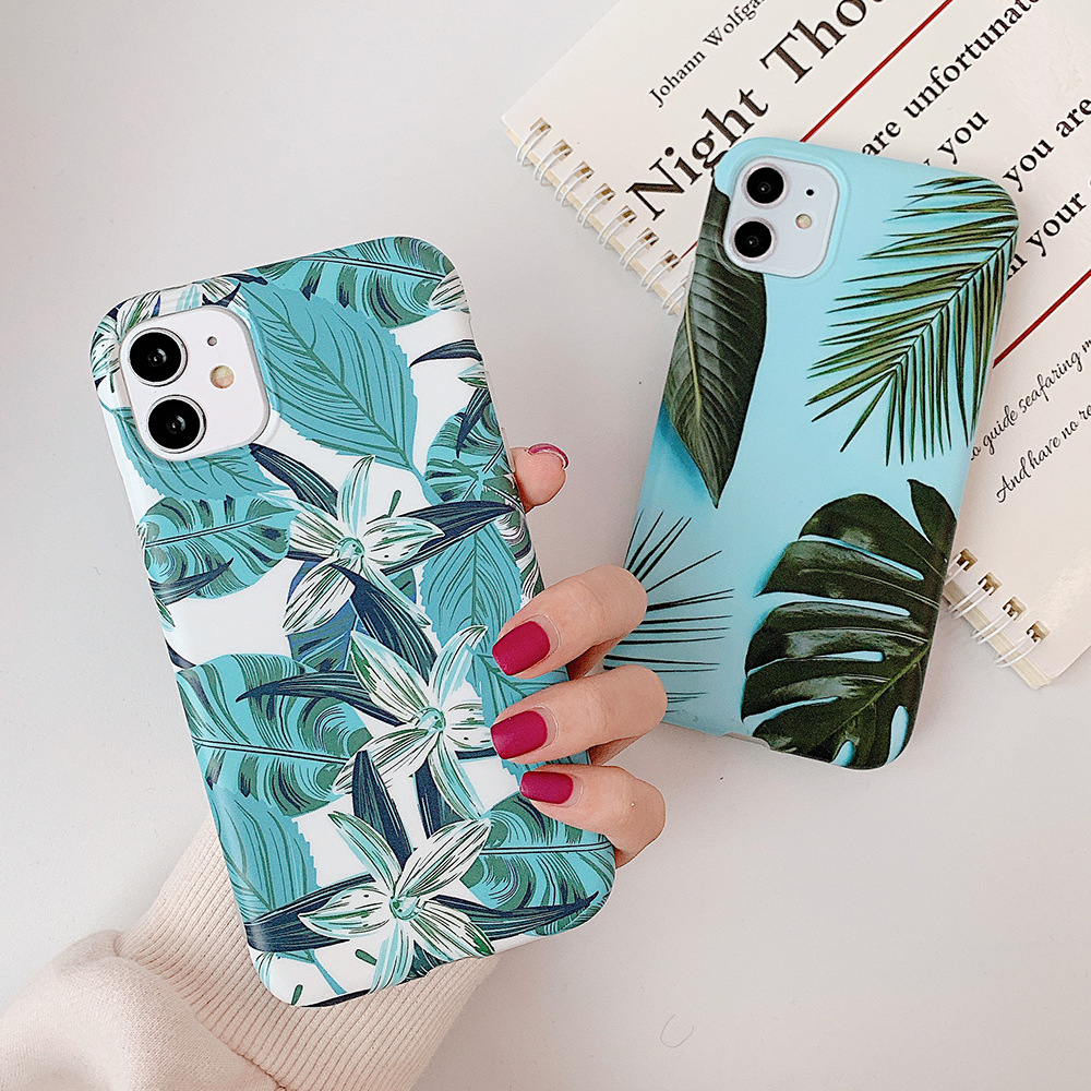 Blue leaf banana leaf mobile phone case - Image 3
