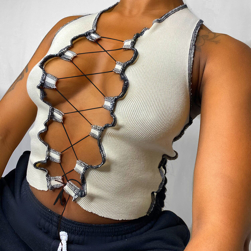 Sleeveless strap hollow sling