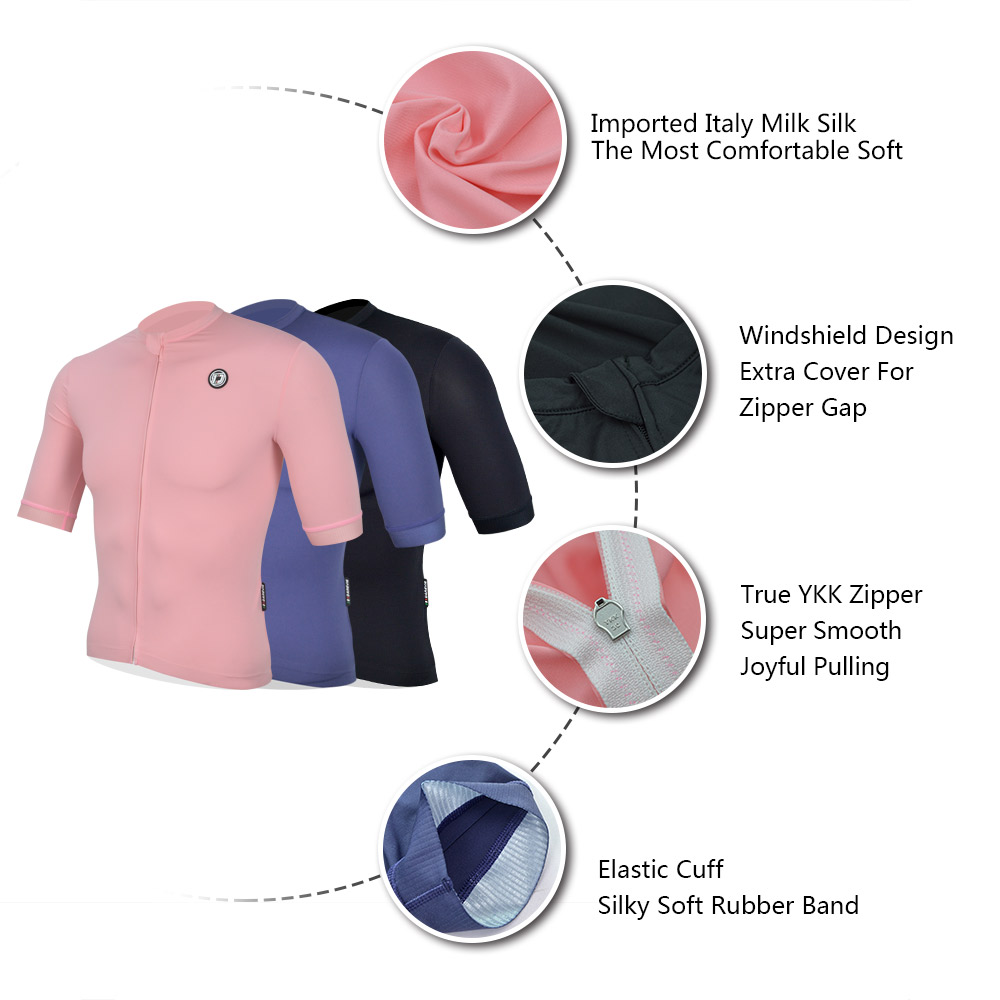 Men's and women's riding short sleeves