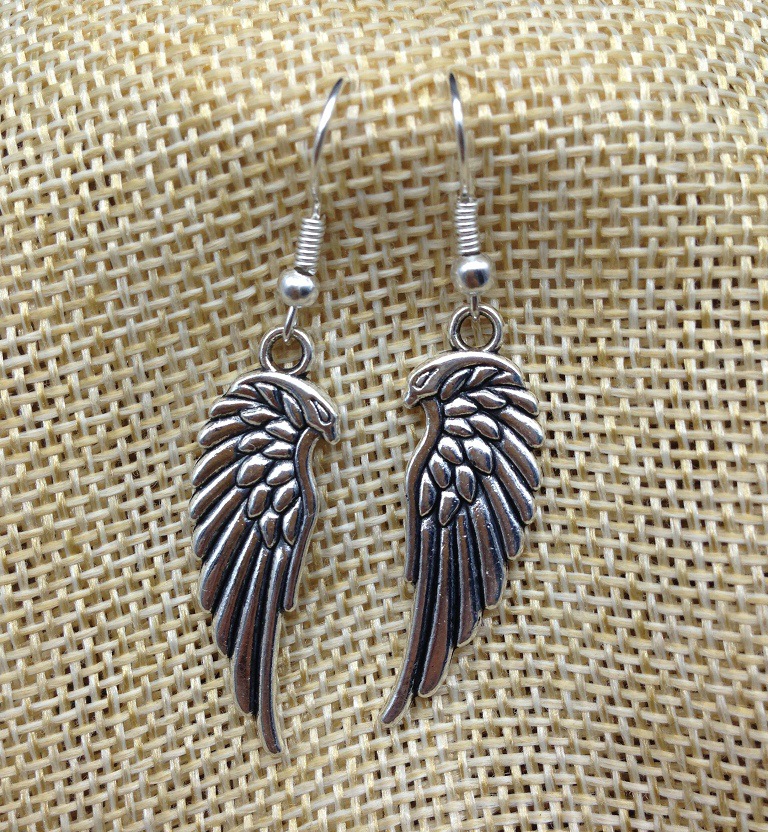 Angel wings earrings