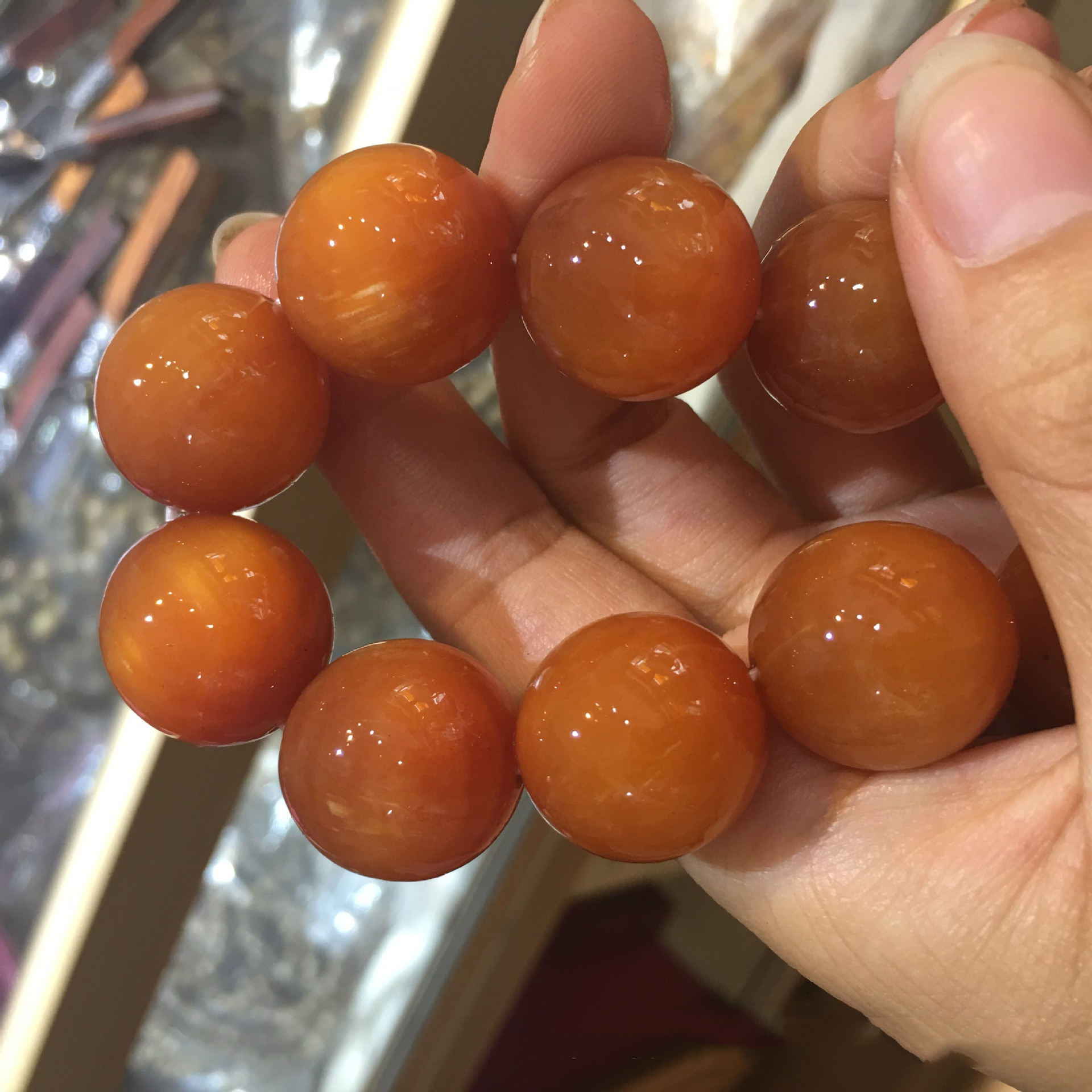 2.0 amber wood bracelet