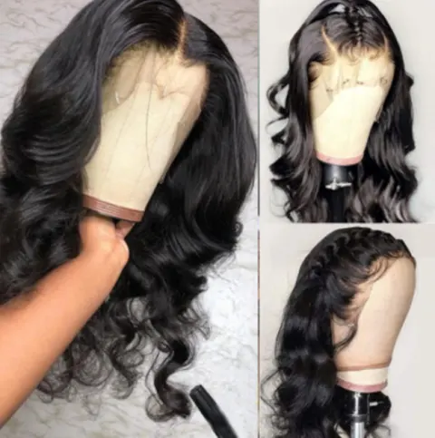 Full Lace Mid-length Curly Hair
