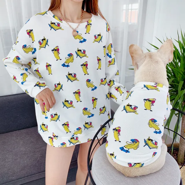 Pet dog parent child outfit White - Shop at LoveMi