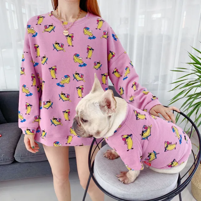 Pet dog parent child outfit Pink - Shop at LoveMi