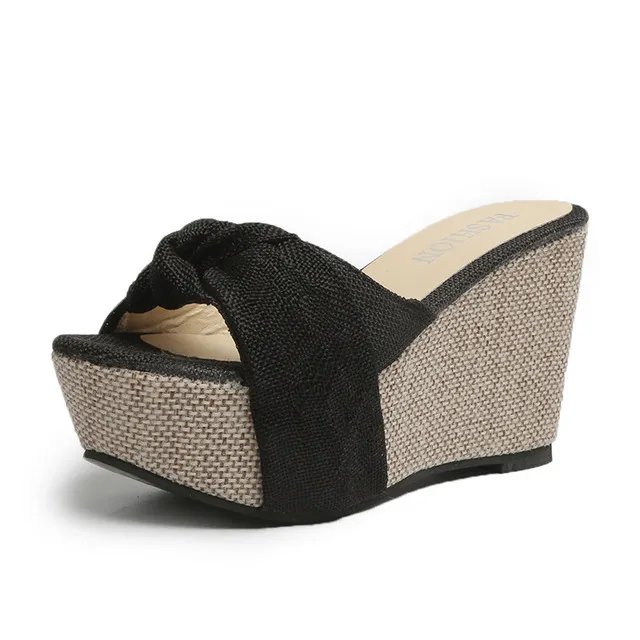Bow tie sandals Black - Shop at LoveMi