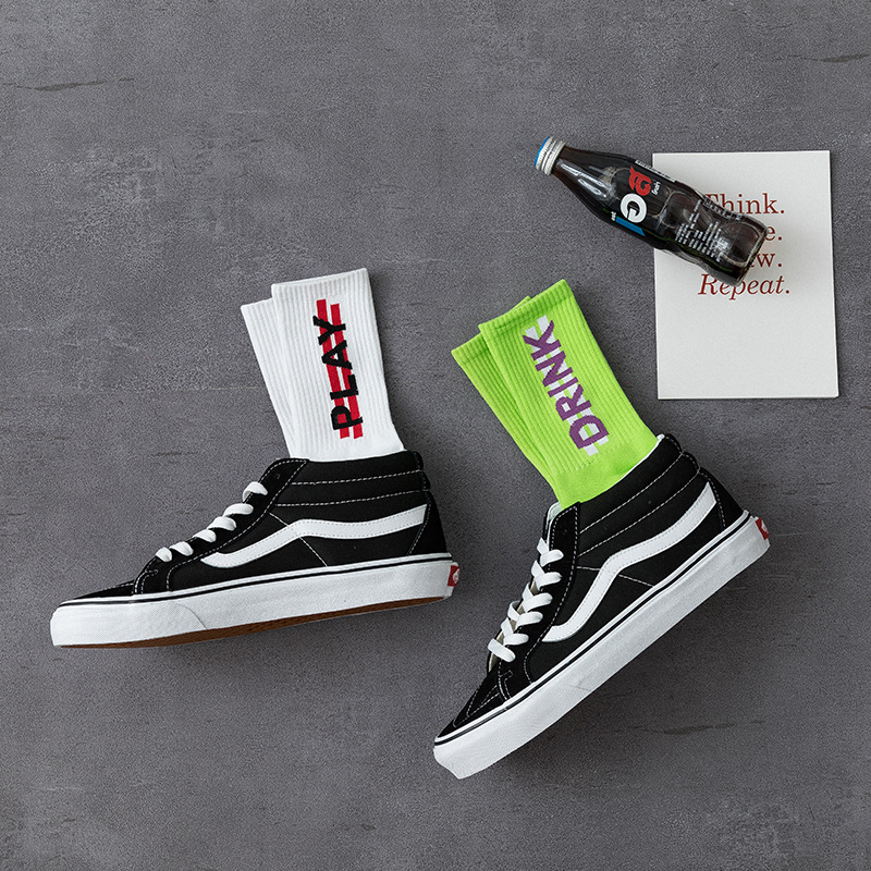 Hip hop english alphabet socks