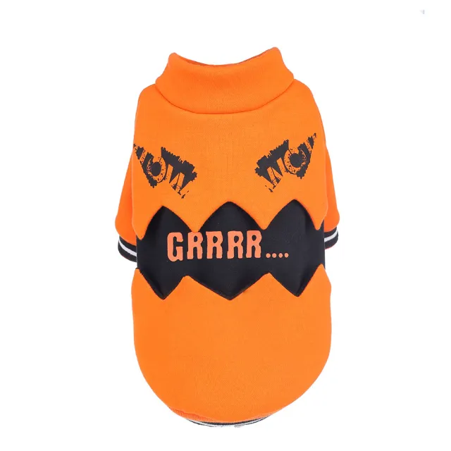 Puppy dog clothes halloween pumpkin costume Orange - Shop at LoveMi