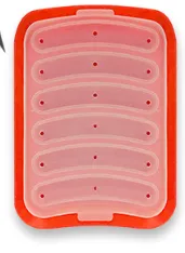 DIY ham hot dog mold - Orange